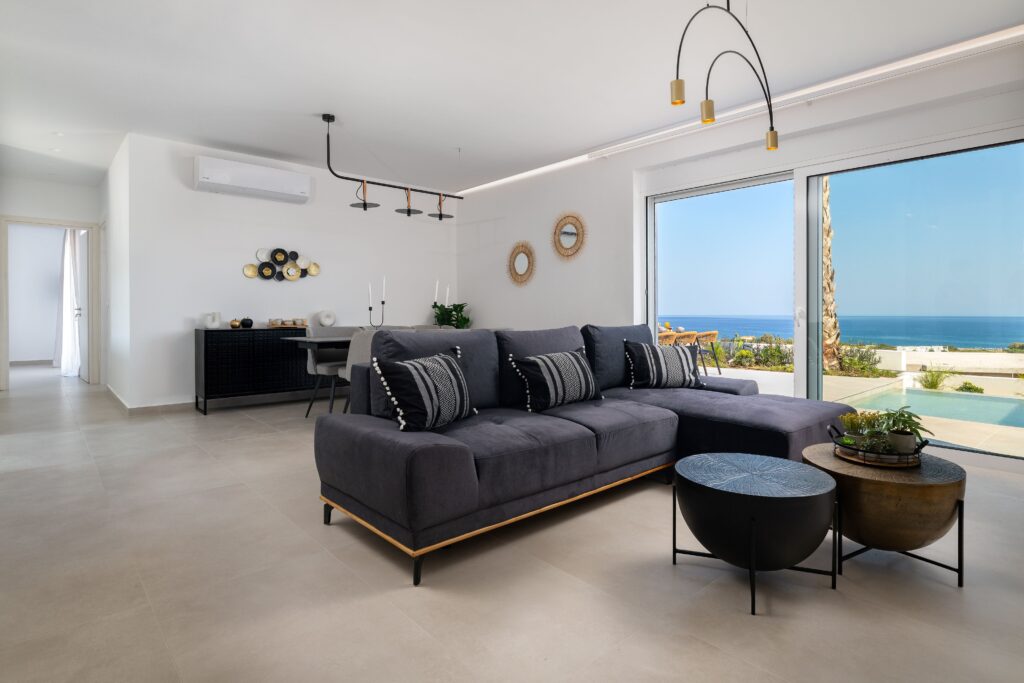 livingroom Villa Aeglos Gennadi